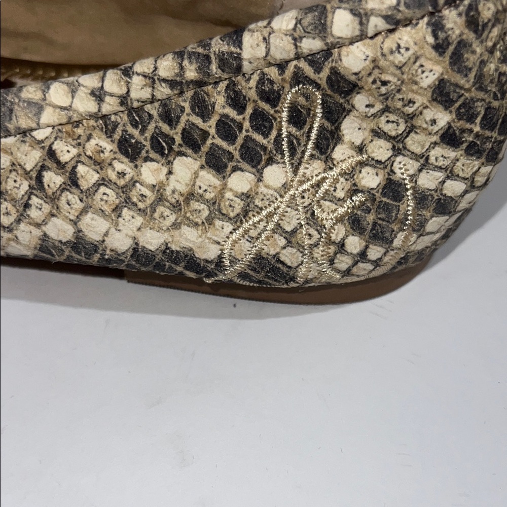 Women’s Sam Edelman Snakeskin Flats size 7.5 - Picture 5 of 9